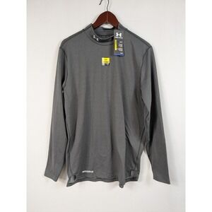 Under Armour Coldgear T-Shirt Men's XL Mock Long Sleeve Fitted Base Layer A076